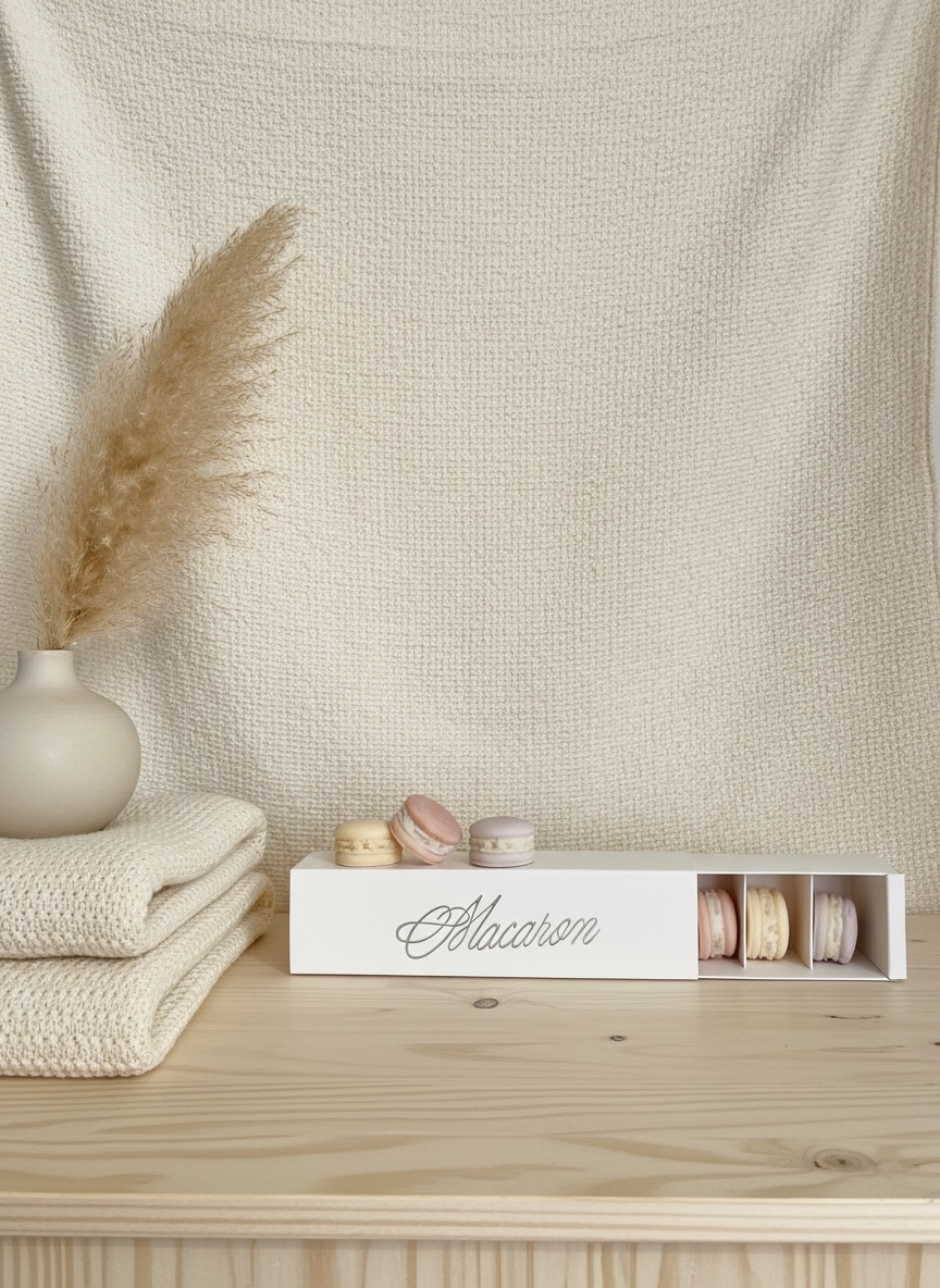 Coffret macarons (fondants parfumés)